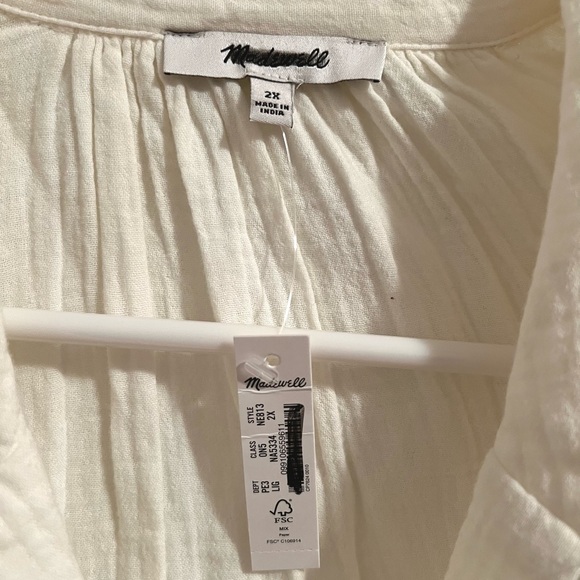 MADEWELL Lightestspun Cover Up Maxi Shirtdress - Picture 6 of 6